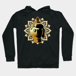 Buddha Statue Head Mandala Meditation Zen Hoodie